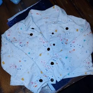 White denim jean jacket